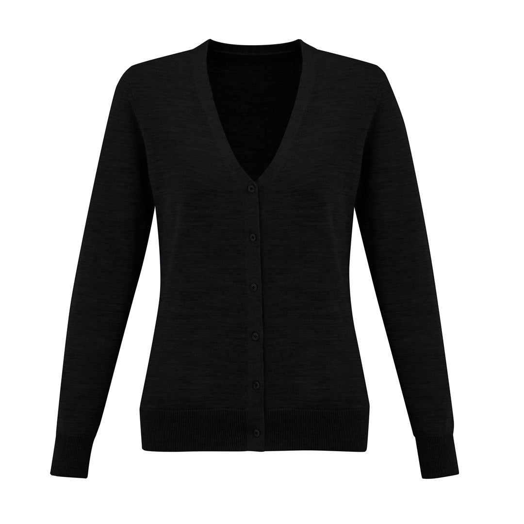 House of Uniforms The Roma Knit | Ladies | Cardigan Biz Collection Black
