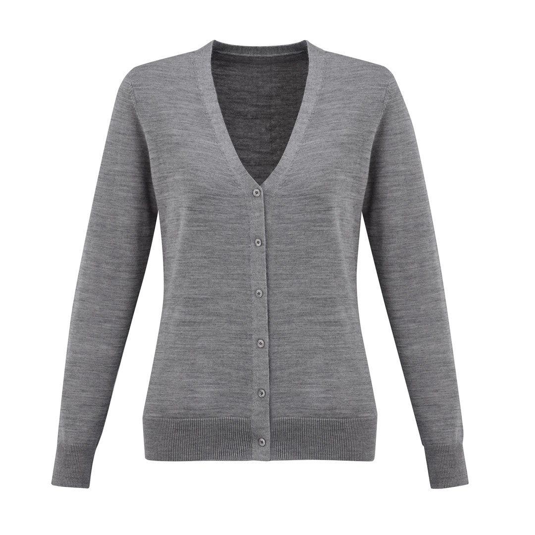 House of Uniforms The Roma Knit | Ladies | Cardigan Biz Collection Silver