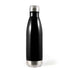 House of Uniforms The Stainless Steel Soda Drink Bottle | 700ml Logo Line Black