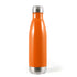 House of Uniforms The Stainless Steel Soda Drink Bottle | 700ml Logo Line Orange