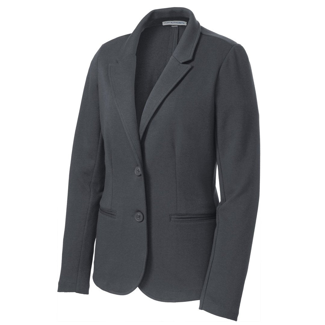 House of Uniforms The Knit Blazer | Ladies Port Authority Grey