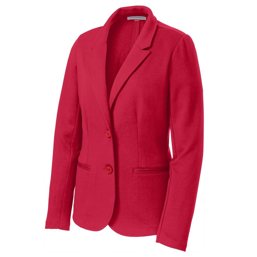 House of Uniforms The Knit Blazer | Ladies Port Authority Red