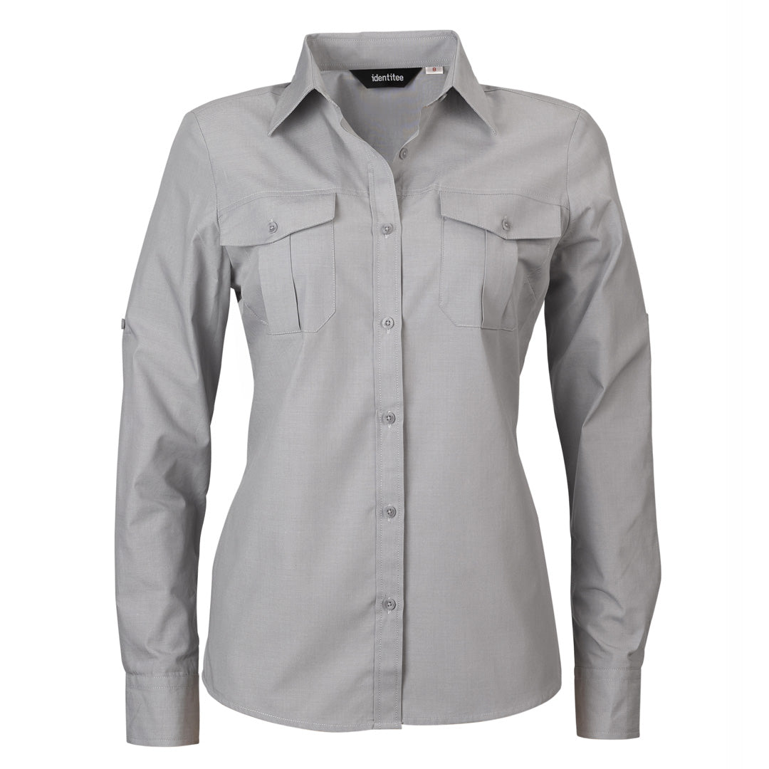 House of Uniforms The Jasper Shirt | Ladies | Short & Long Sleeve Identitee Grey
