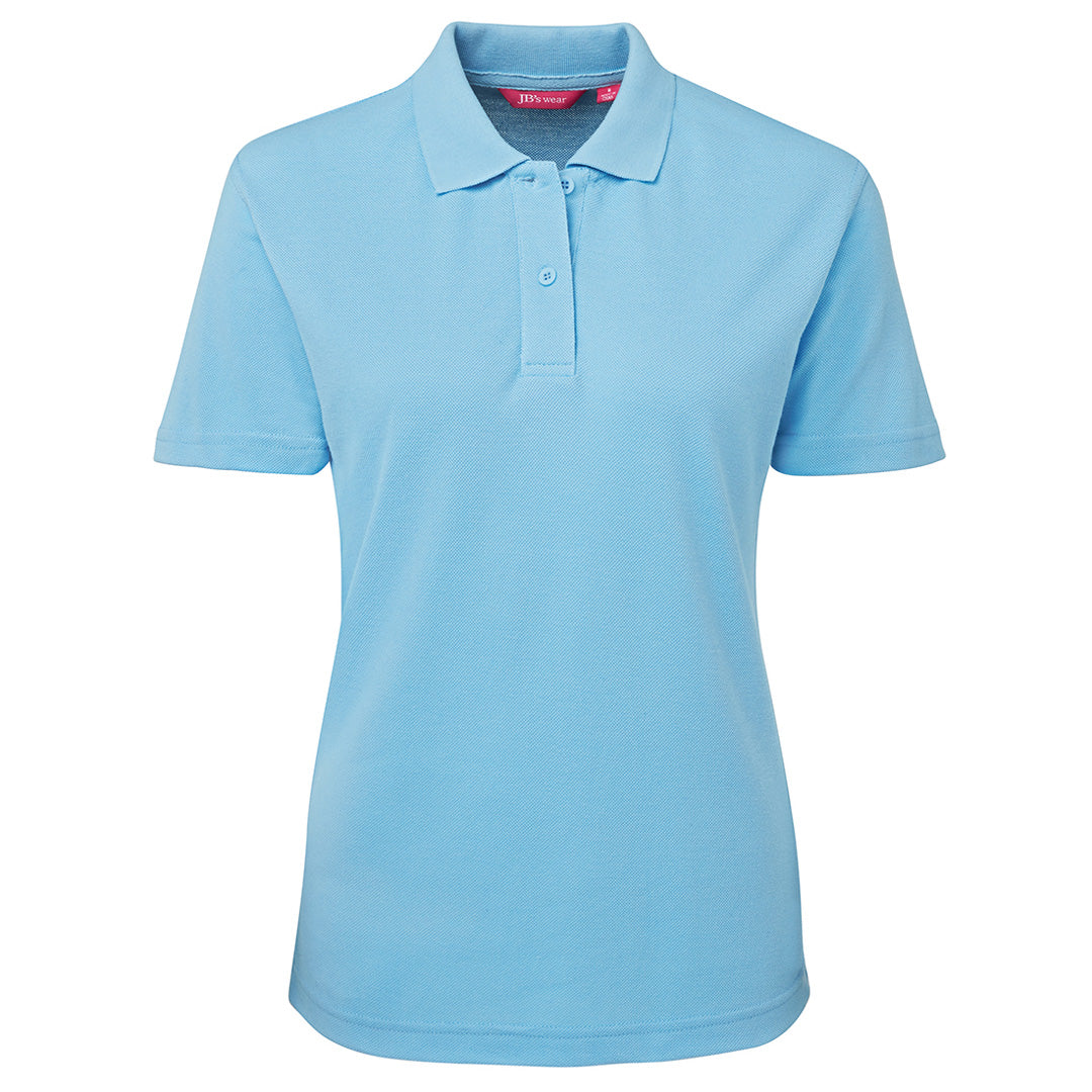 House of Uniforms The Pique Polo | Ladies | Short Sleeve | Light Colours Jbs Wear Light Blue