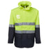 House of Uniforms The Hi Vis Long Line Jacket | Day Night | Adults Jbs Wear Lime/Navy