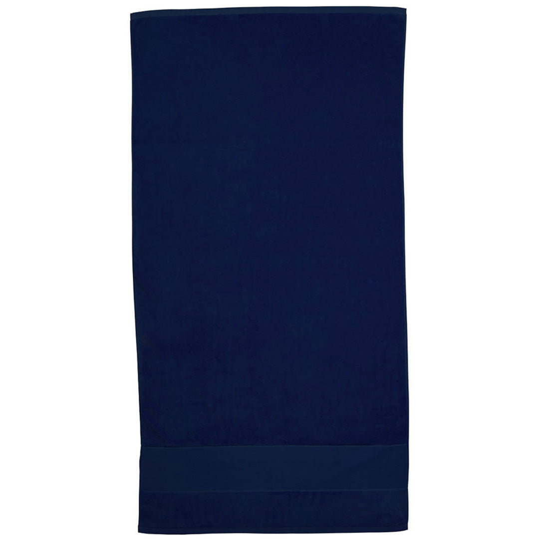House of Uniforms The Terry Velour Towel Legend Navy