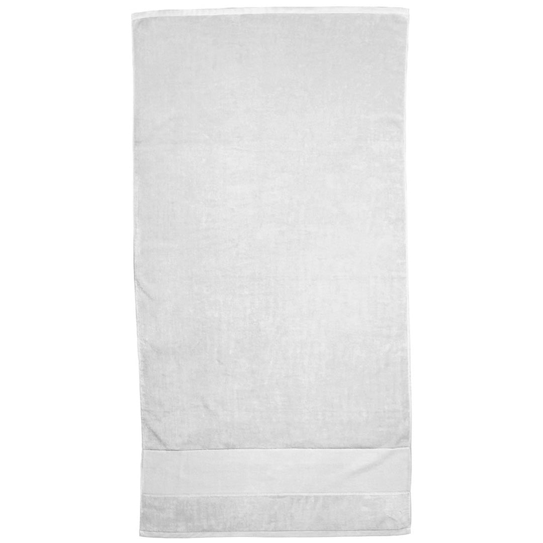 House of Uniforms The Terry Velour Towel Legend White