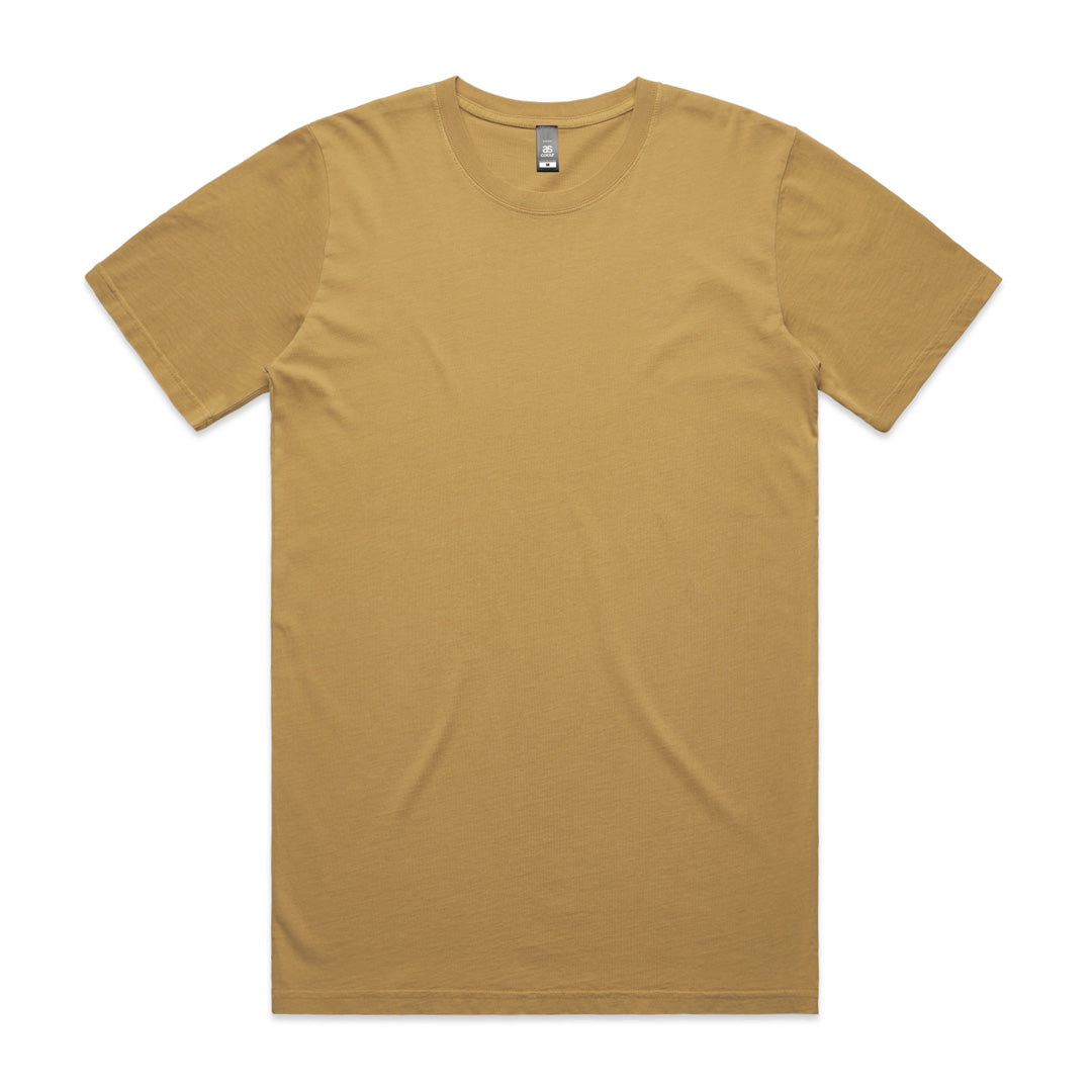 House of Uniforms The Faded Tee | Mens AS Colour Mustard