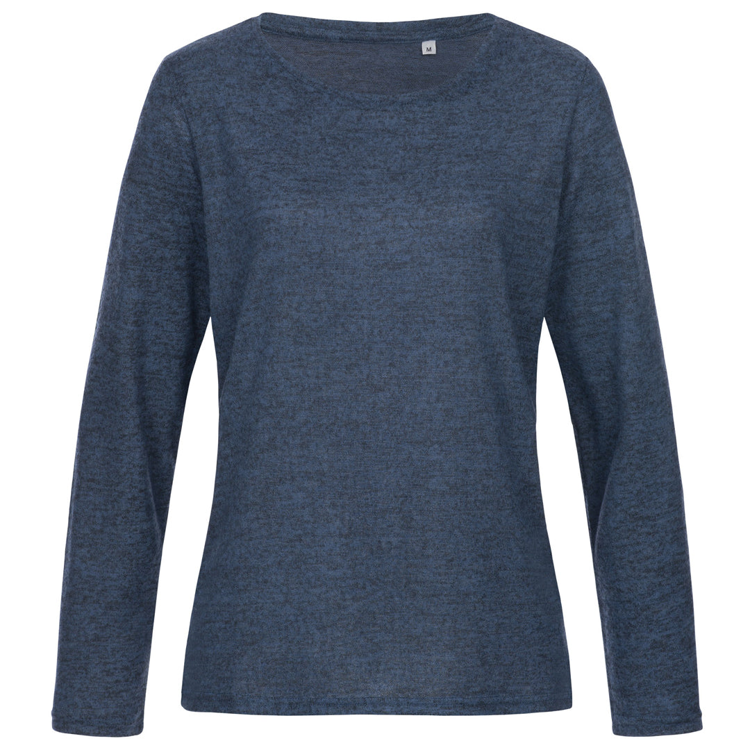 House of Uniforms The Active Sweater | Ladies Stedman Dark Blue Marle