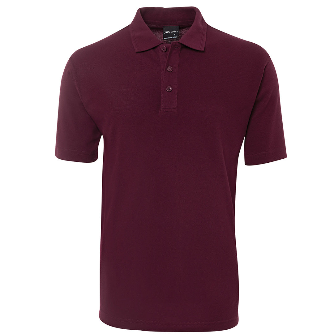 House of Uniforms The Pique Polo | Adults | Short Sleeve | Dark Colours Jbs Wear Maroon