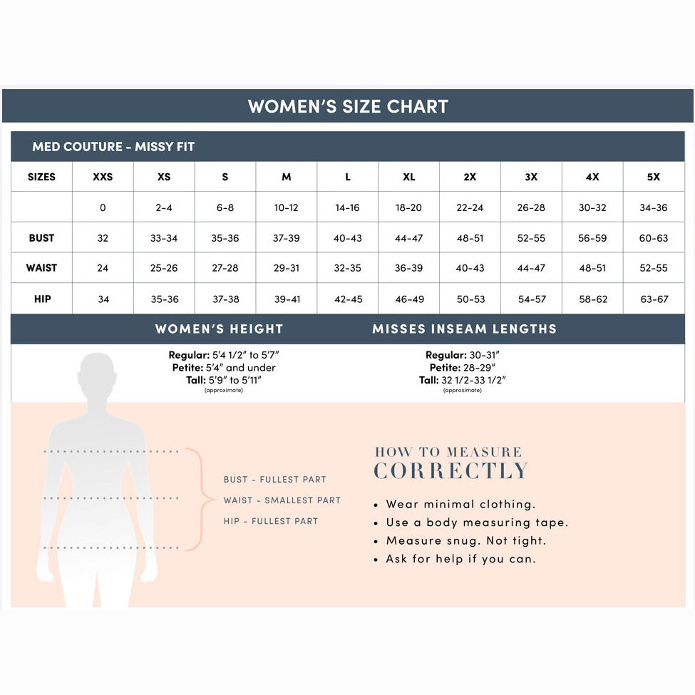 Med Couture Sizing