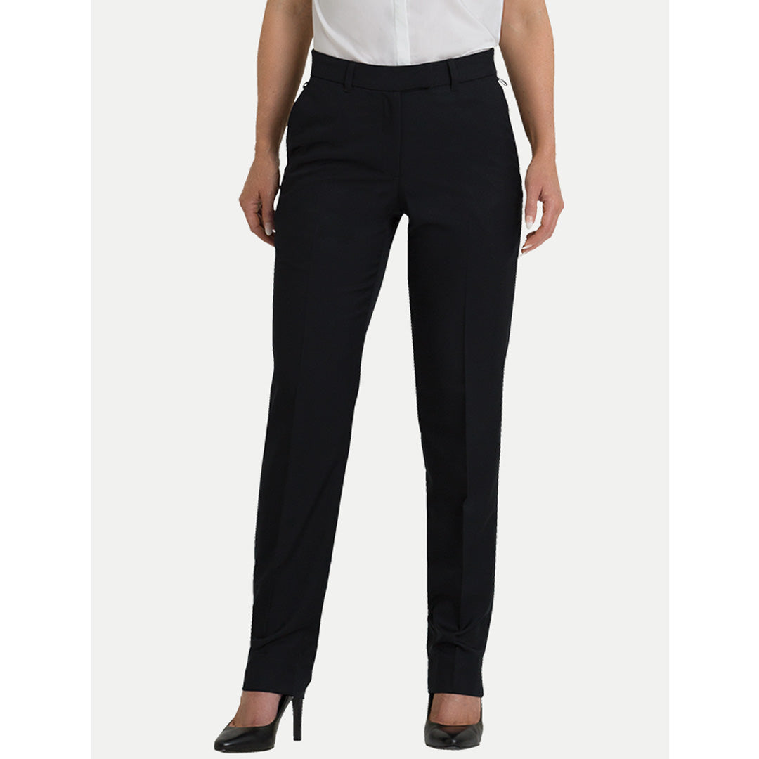 House of Uniforms The Miranda Elastic Back Pant | Ladies | Sorbtek Corporate Comfort Black