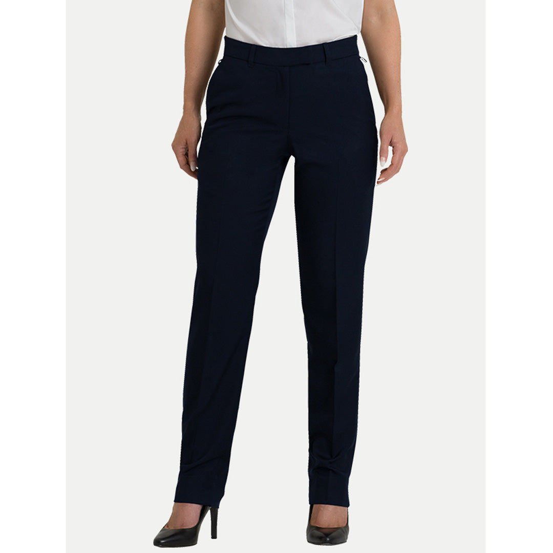 House of Uniforms The Miranda Elastic Back Pant | Ladies | Sorbtek Corporate Comfort Navy