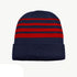 House of Uniforms The Multi Stripe Beanie | Unisex Grace Collection Navy/Red