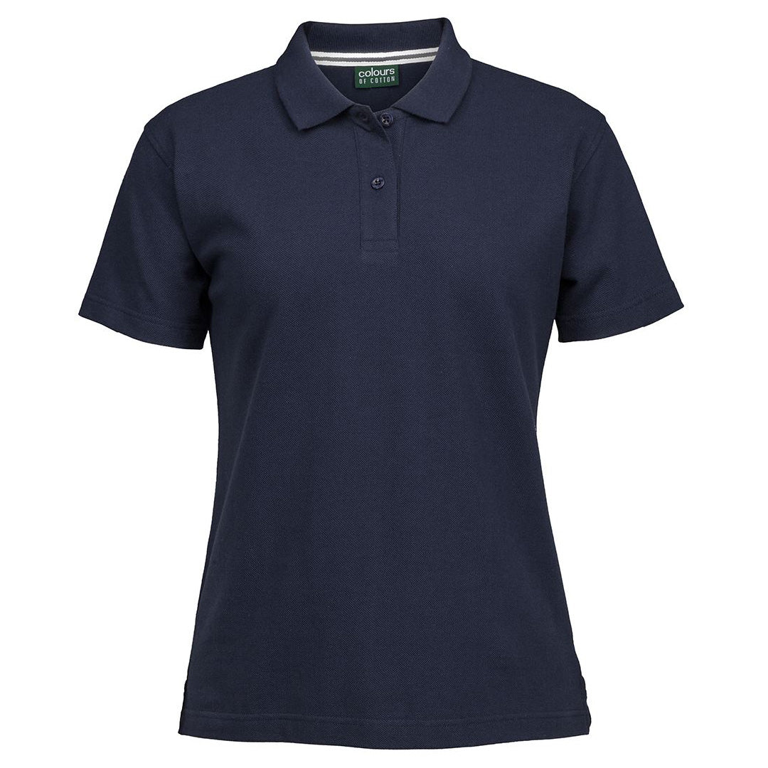 House of Uniforms The C of C Pique Polo | Short Sleeve | Ladies Jbs Wear Navy