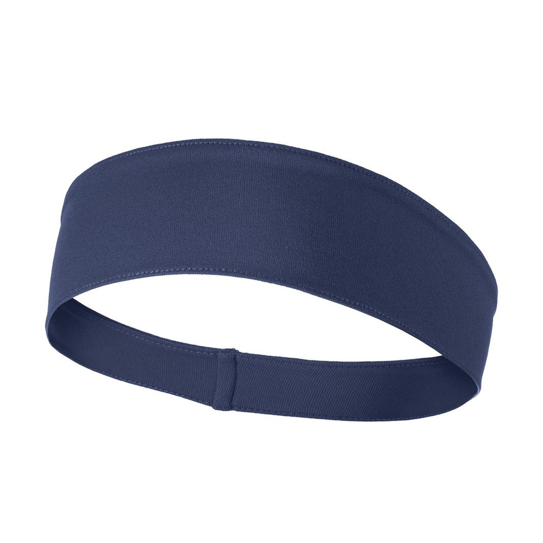 House of Uniforms The Competitor Headband | Adults Sport-Tek Navy
