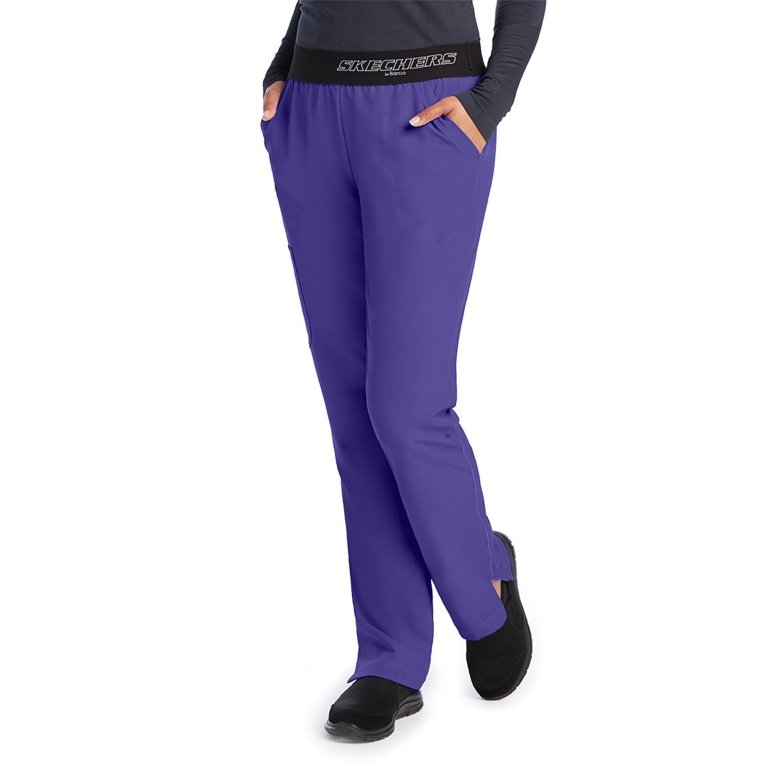 House of Uniforms The Vitality Breeze Scrub Pant | Ladies | Regular | Skechers Skechers by Barco New Grape