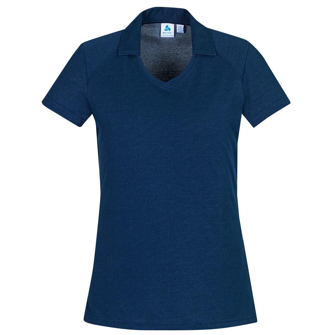 House of Uniforms The Byron Polo | Ladies | Short Sleeve Biz Collection Steel Blue
