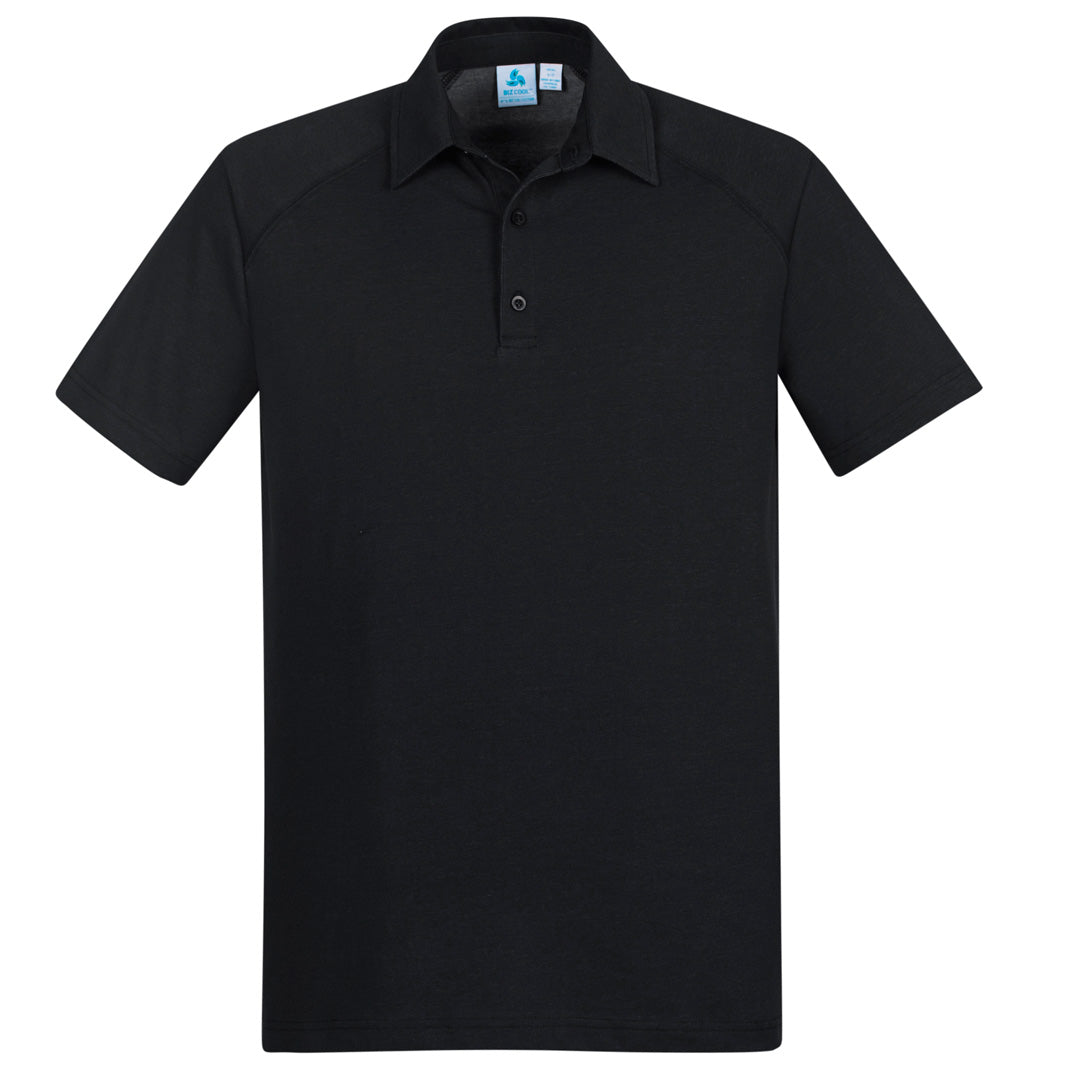 House of Uniforms The Byron Polo | Mens | Short Sleeve Biz Collection Black