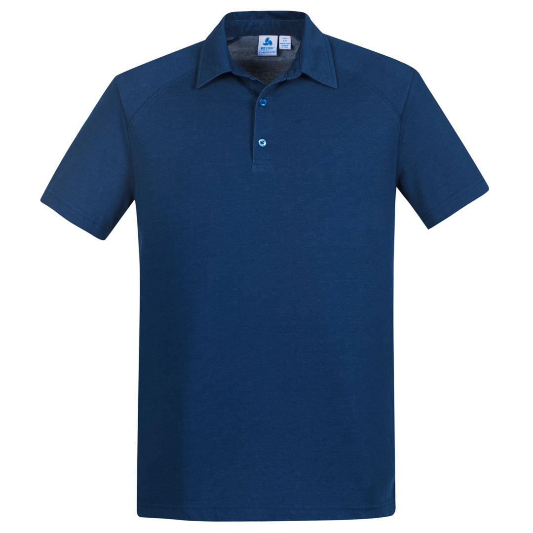 House of Uniforms The Byron Polo | Mens | Short Sleeve Biz Collection Steel Blue
