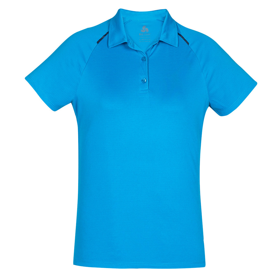 House of Uniforms The Academy Polo | Ladies | Short Sleeve Biz Collection Cyan/Navy
