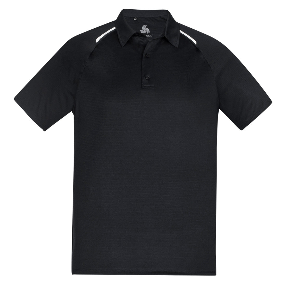 House of Uniforms The Academy Polo | Mens | Short Sleeve Biz Collection Black/White