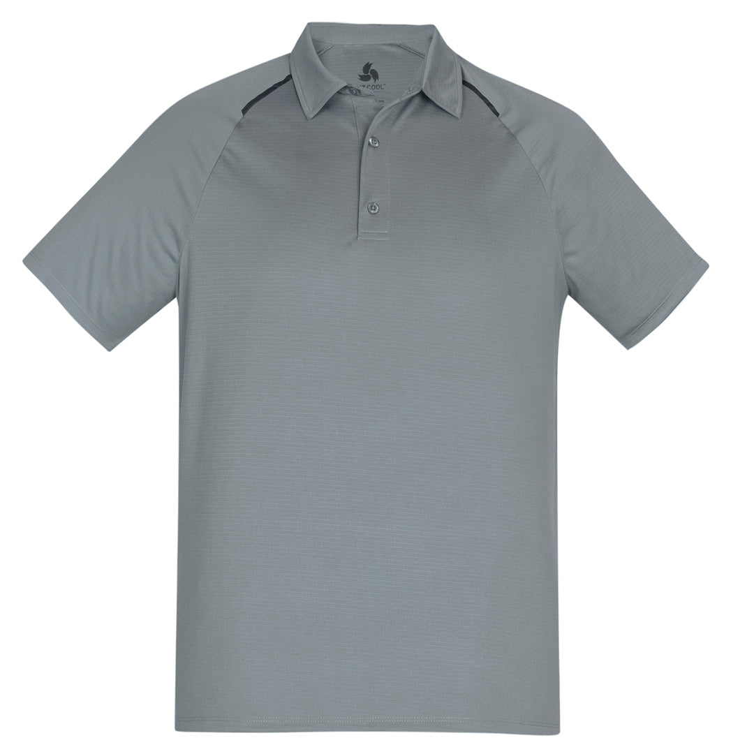 House of Uniforms The Academy Polo | Mens | Short Sleeve Biz Collection Silver/Charcoal