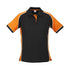 House of Uniforms The Nitro Polo | Ladies | Short Sleeve Biz Collection Black/Orange/White