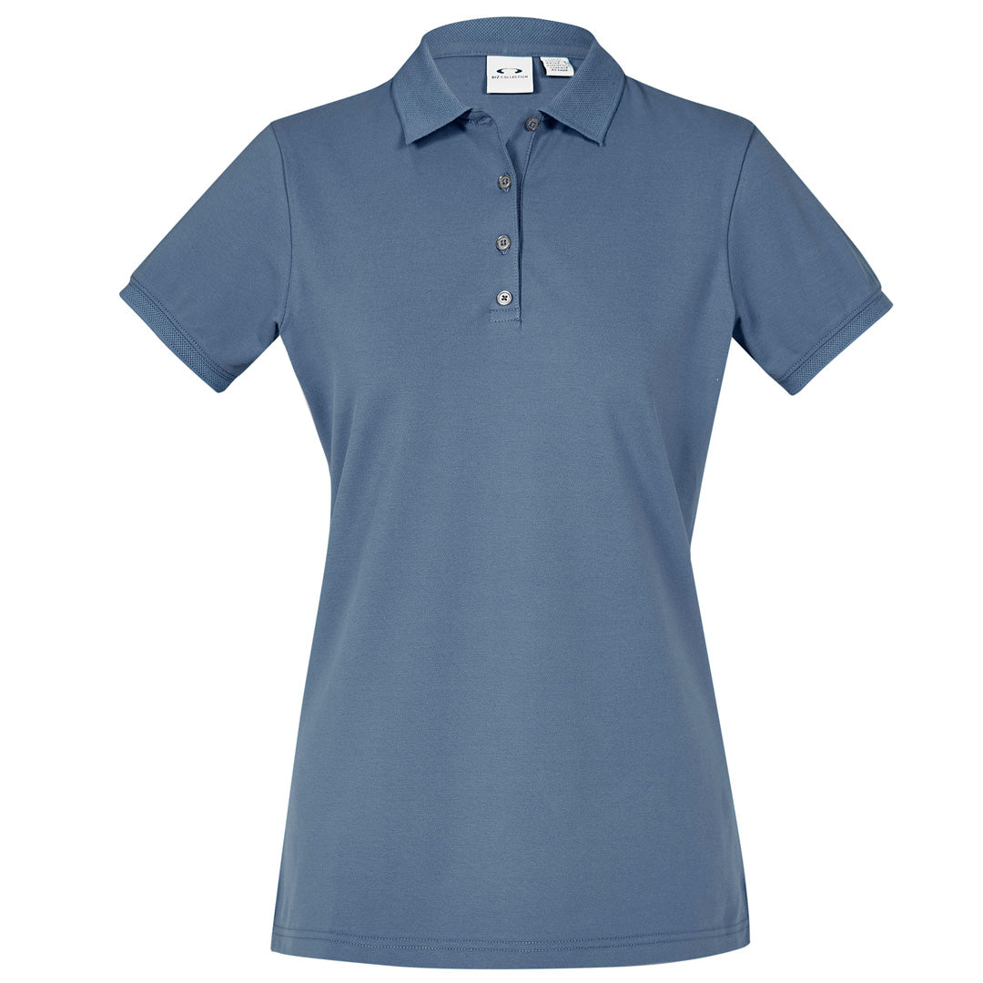 House of Uniforms The City Polo | Ladies | Short Sleeve Biz Collection Grey Smoke