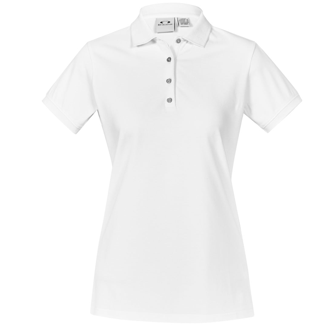 House of Uniforms The City Polo | Ladies | Short Sleeve Biz Collection White