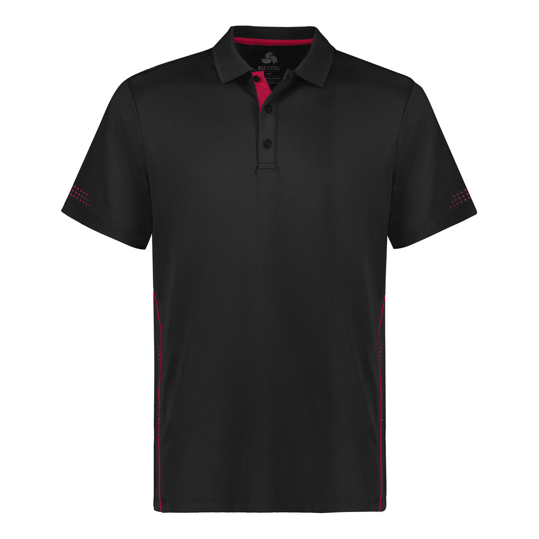 House of Uniforms The Balance Polo | Kids | Short Sleeve Biz Collection Black/Red
