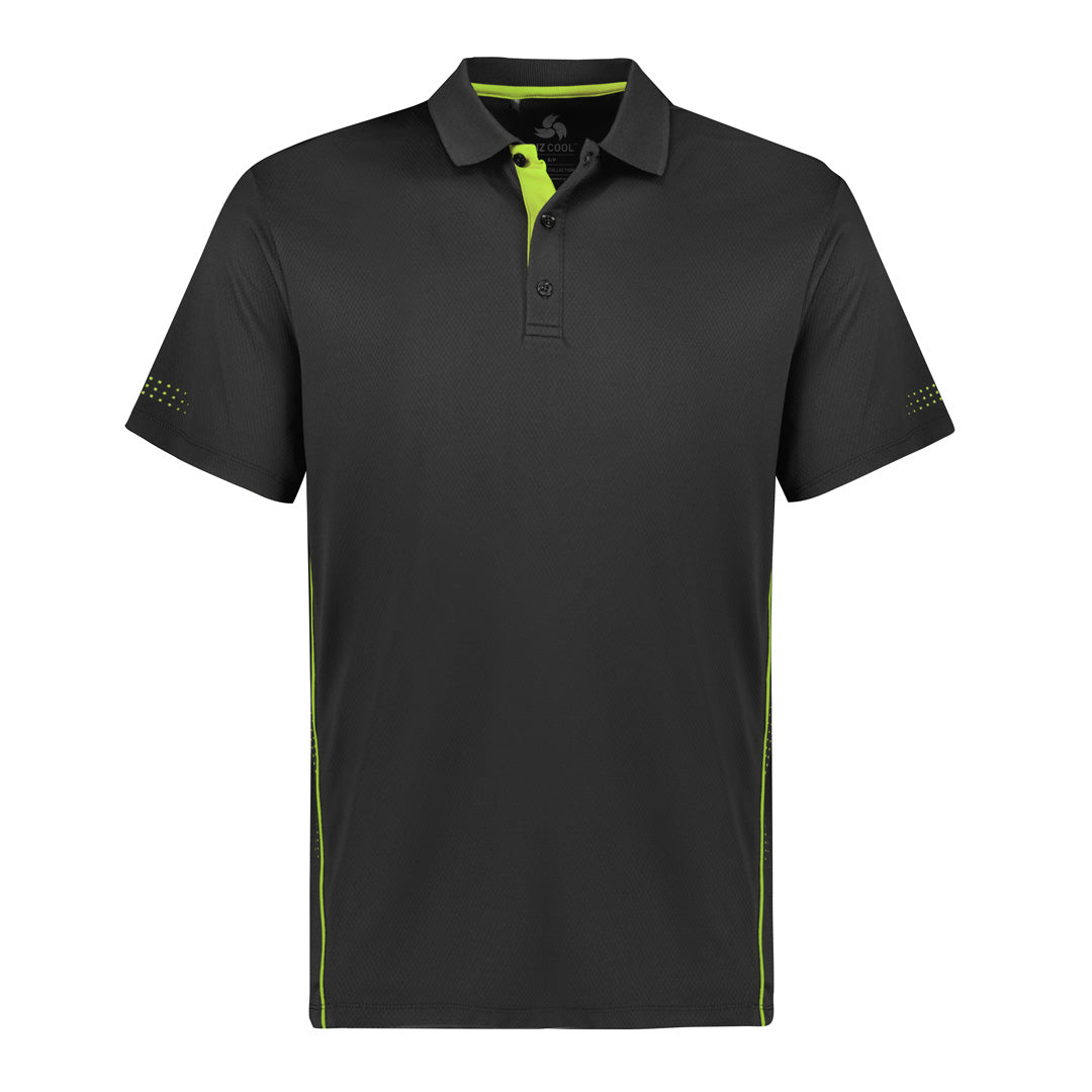 House of Uniforms The Balance Polo | Kids | Short Sleeve Biz Collection Grey/Lime