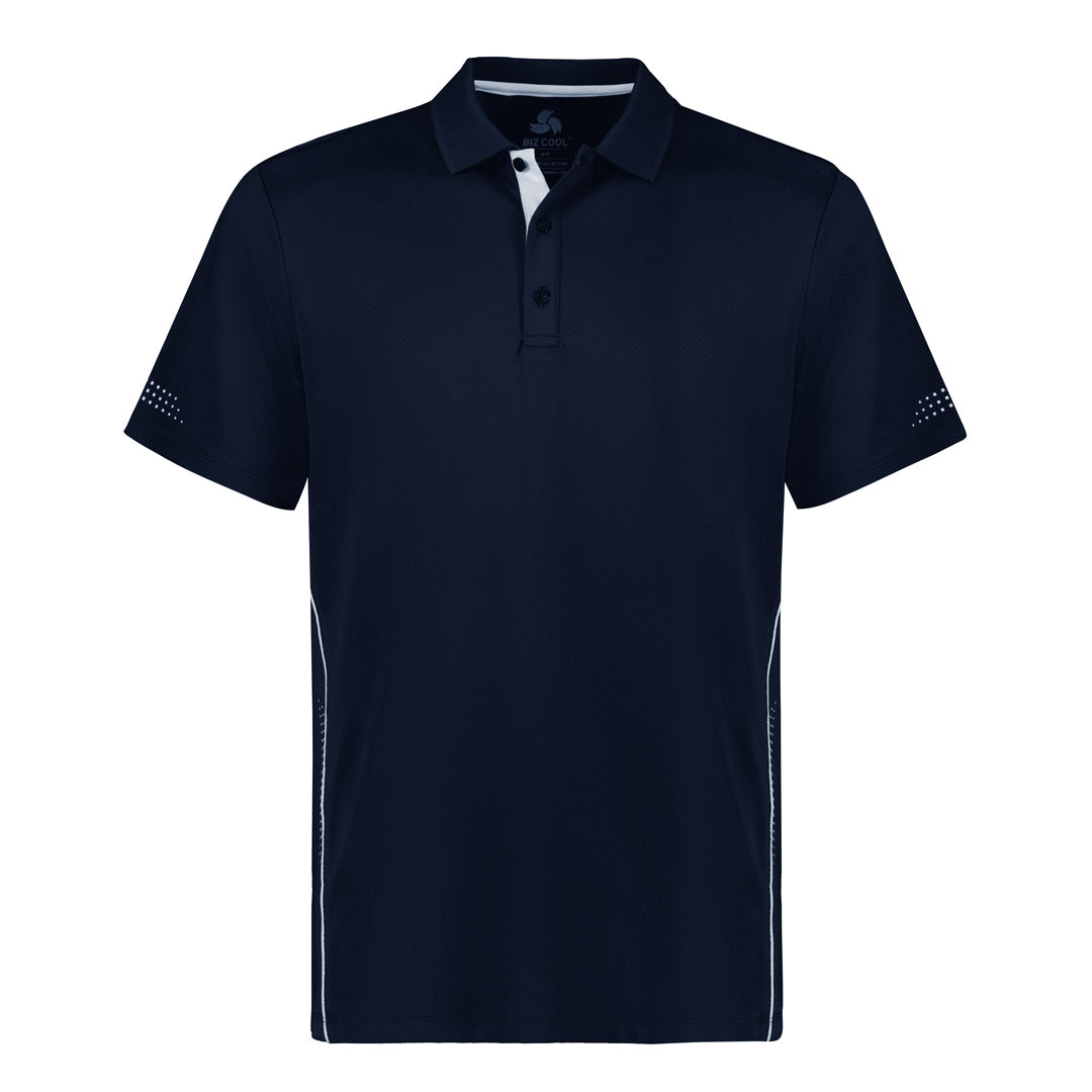 House of Uniforms The Balance Polo | Mens | Short Sleeve Biz Collection Navy/White