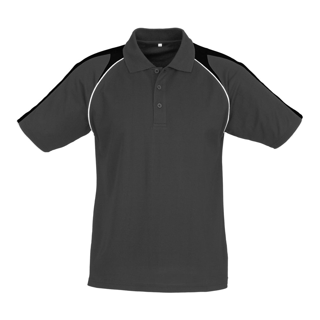 House of Uniforms The Triton Polo | Mens | Short Sleeve Biz Collection Ash/Black