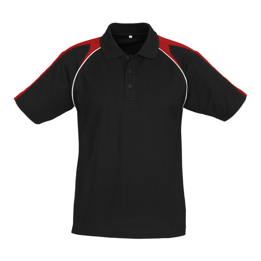 House of Uniforms The Triton Polo | Mens | Short Sleeve Biz Collection Black/Red
