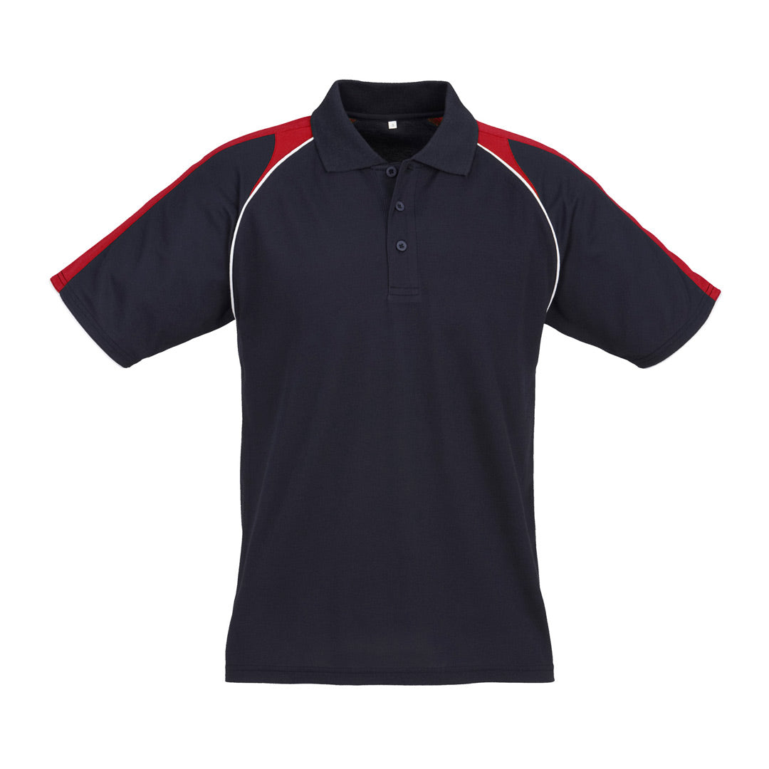 House of Uniforms The Triton Polo | Mens | Short Sleeve Biz Collection Navy/Red