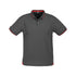 House of Uniforms The Jet Polo | Mens | Short Sleeve Biz Collection Steel Grey/Red