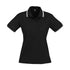 House of Uniforms The Cambridge Polo | Ladies | Short Sleeve Biz Collection Black/White