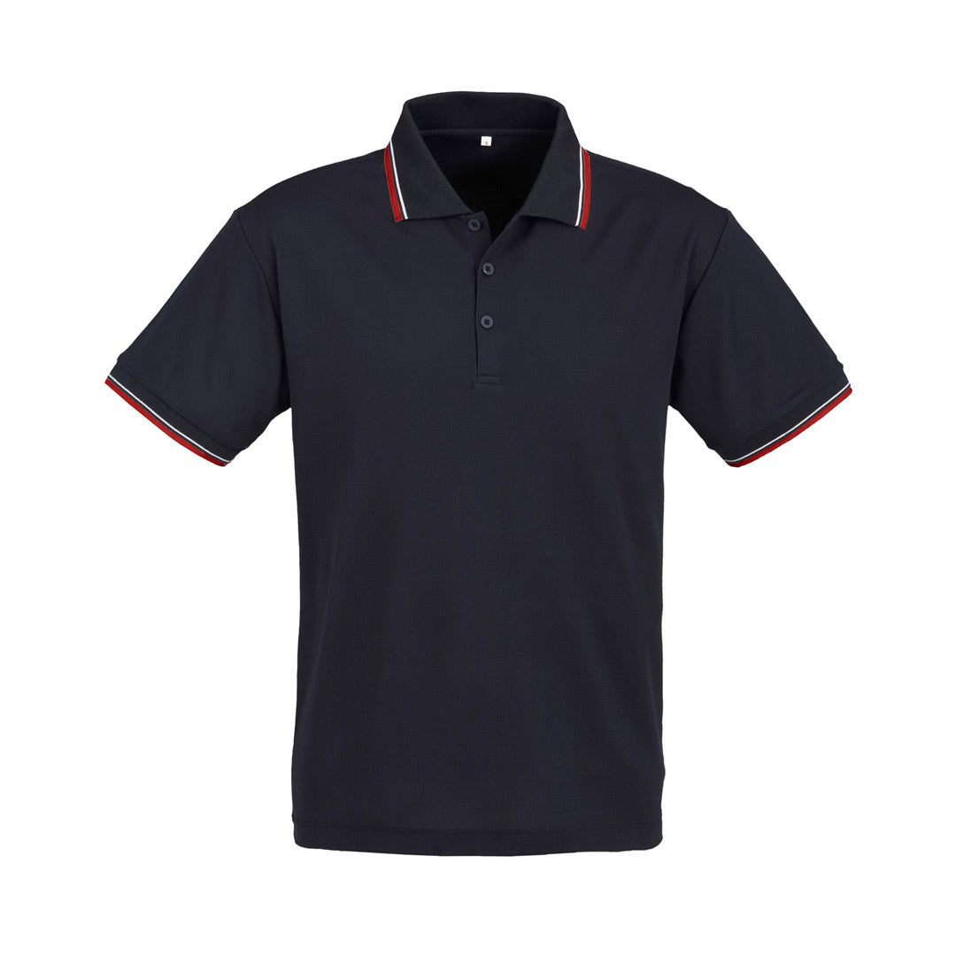 House of Uniforms The Cambridge Polo | Mens | Short Sleeve Biz Collection Navy/Red/White