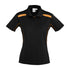 House of Uniforms The United Polo | Ladies | Short Sleeve Biz Collection Black/Gold