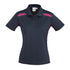 House of Uniforms The United Polo | Ladies | Plus | Short Sleeve Biz Collection Navy/Magenta