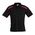 House of Uniforms The United Polo | Mens | Short Sleeve Biz Collection Black/Red