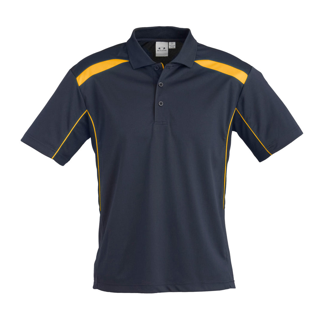 House of Uniforms The United Polo | Mens | Plus | Short Sleeve Biz Collection Navy/Gold