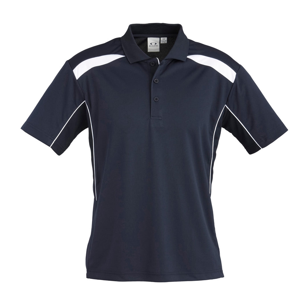House of Uniforms The United Polo | Mens | Plus | Short Sleeve Biz Collection Navy/White