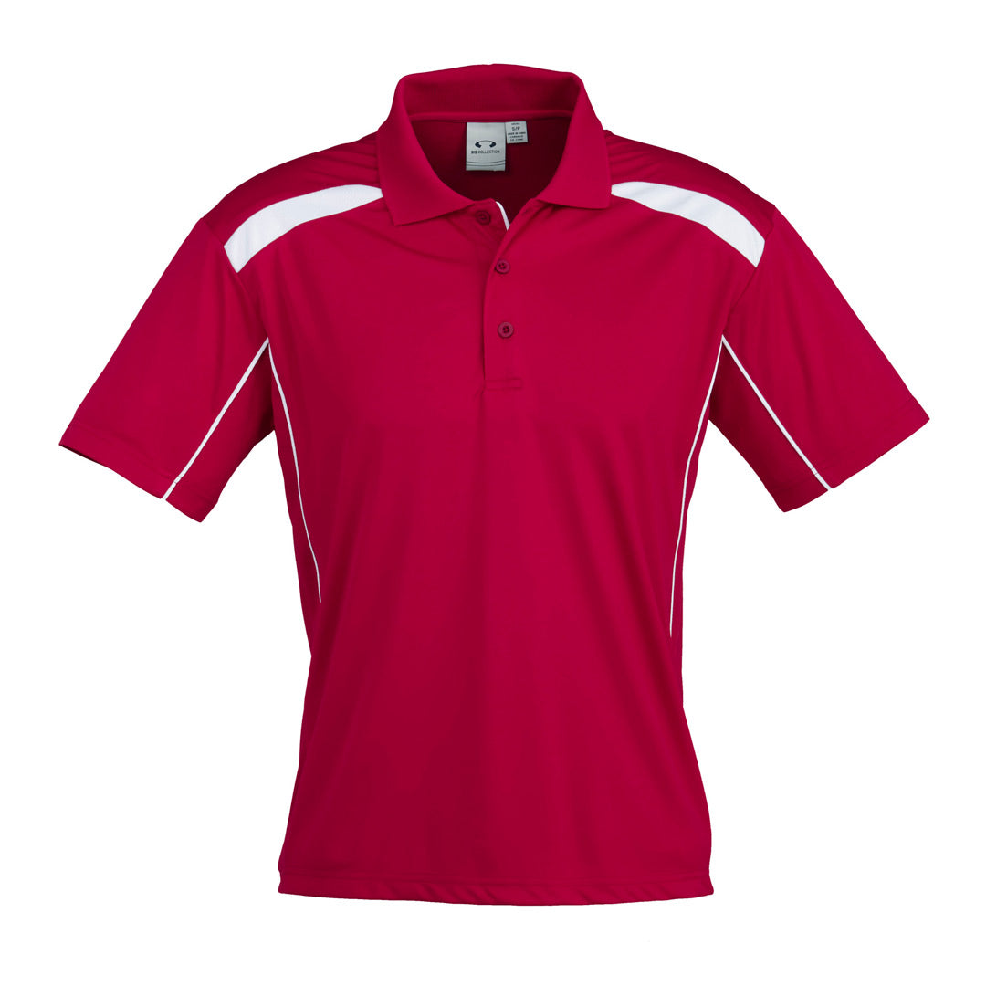 House of Uniforms The United Polo | Mens | Short Sleeve Biz Collection Red/White