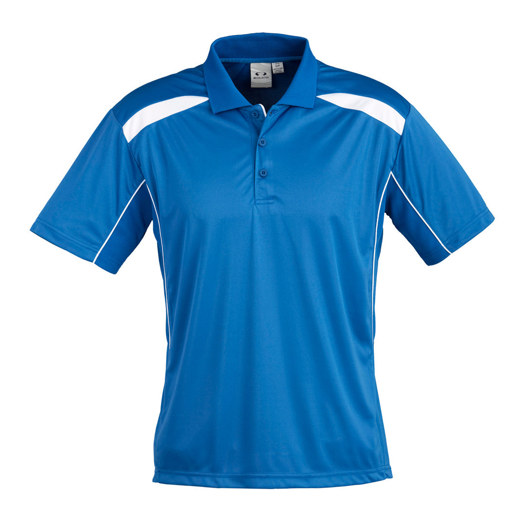 House of Uniforms The United Polo | Mens | Plus | Short Sleeve Biz Collection Royal/White