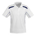 House of Uniforms The United Polo | Mens | Plus | Short Sleeve Biz Collection White/Navy