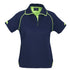 House of Uniforms The Fusion Polo | Ladies | Short Sleeve Biz Collection Navy/Lime