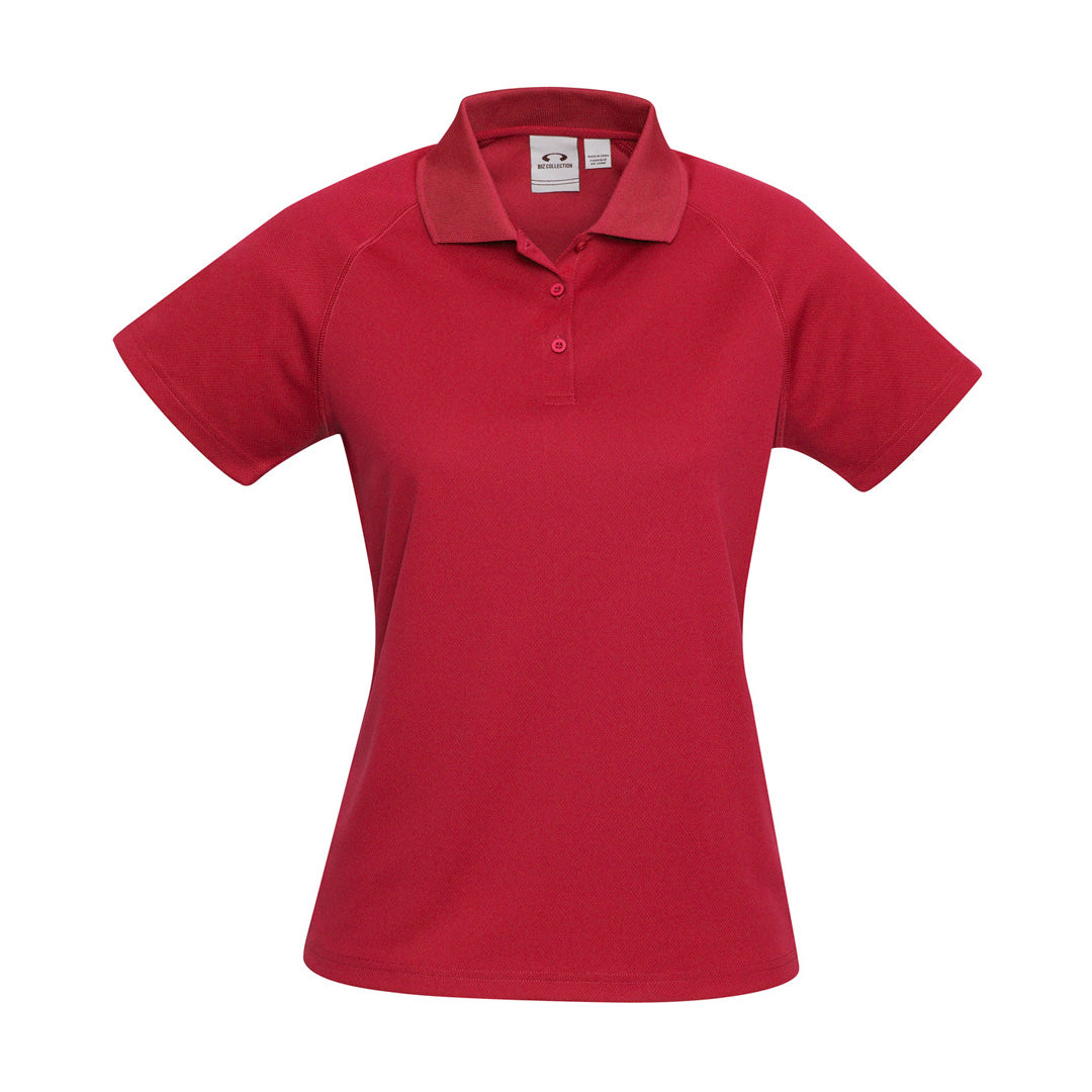 House of Uniforms The Sprint Polo | Ladies | Short Sleeve Biz Collection Red
