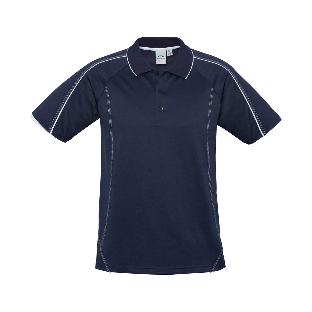 House of Uniforms The Blade Polo | Mens | Short Sleeve Biz Collection Navy/White